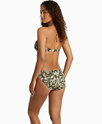 Lauren Ralph Lauren Shirred U Wire Bandeau Bra Printed Hipster Bottoms