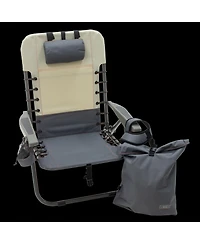 Camp & Go 2 x 2 x 3 ft Slate Lace Up Removable Backpack Chair