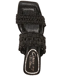 Circus Ny by Sam Edelman Women's Clover Woven Kitten-Heel Slide Sandals