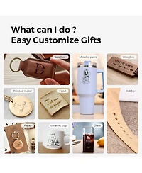 Zachvo 2.5W Mini Laser Engraver with 130×140mm Working Area, 0.04mm Spot, Usb/WiFi/App Control