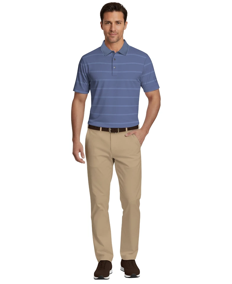 Pga Tour Men's Striped Classic-Fit Golf Polo Shirt