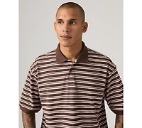 Levi's Men's Boxy Striped Collared Polo Shirt