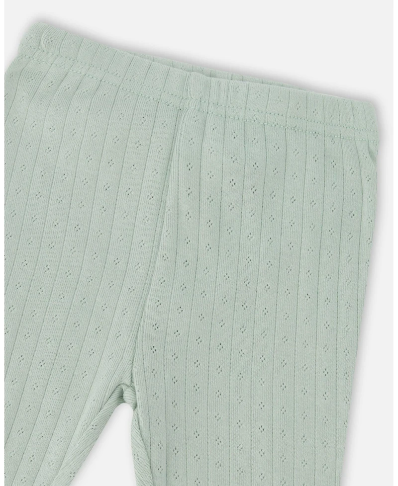 Deux par Baby Girls Muslin Tunic and Pointelle Leggings Set