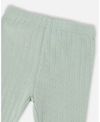 Deux par Baby Girls Muslin Tunic and Pointelle Leggings Set