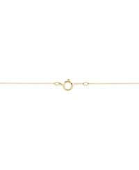 Macy's Aquamarine (1-3/8 ct. t.w.) & Diamond Accent Pendant Necklace in 14k Yellow Gold