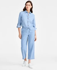 Jones New York Women's Wide Leg Scallop Hem Pants