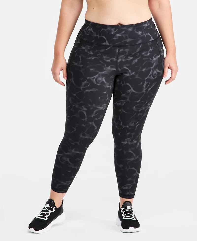 Id Ideology Plus Marina Ankle-Length Compression Leggings, Macy's Exclusive