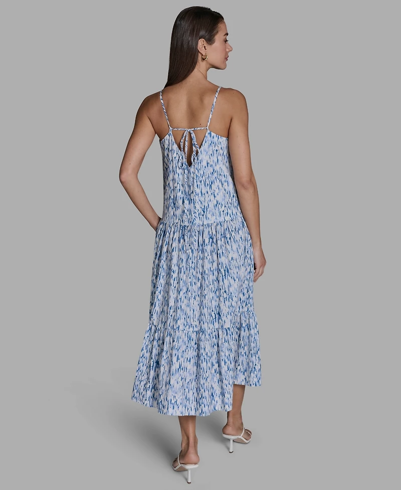 Bcbg Women's Tiered V-Neck Midi Dress