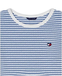 Tommy Hilfiger Girls' 7-16 Feeder Stripe Pointelle Rib Top