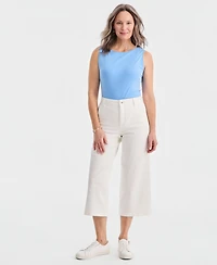 Style & Co Women's High-Rise Wide-Leg Crop Jeans, Created for Macy's