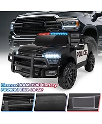 Mecale 12V Kids Ride On Car Licensed Ram 3500 Electric Vehicle with Remote Control-Black