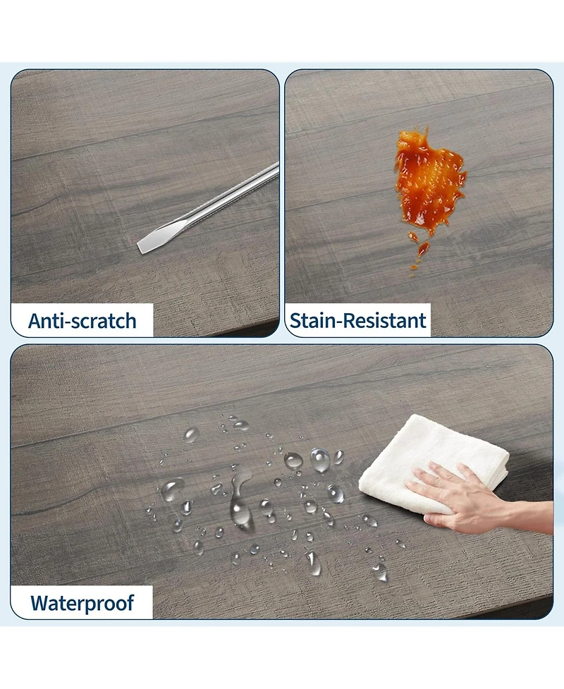 Gaomon Brand 55" Modern Farmhouse Tv Stand, 2 Drawers Adjustable Shelves U-Shaped Metal Legs Entertainment Center