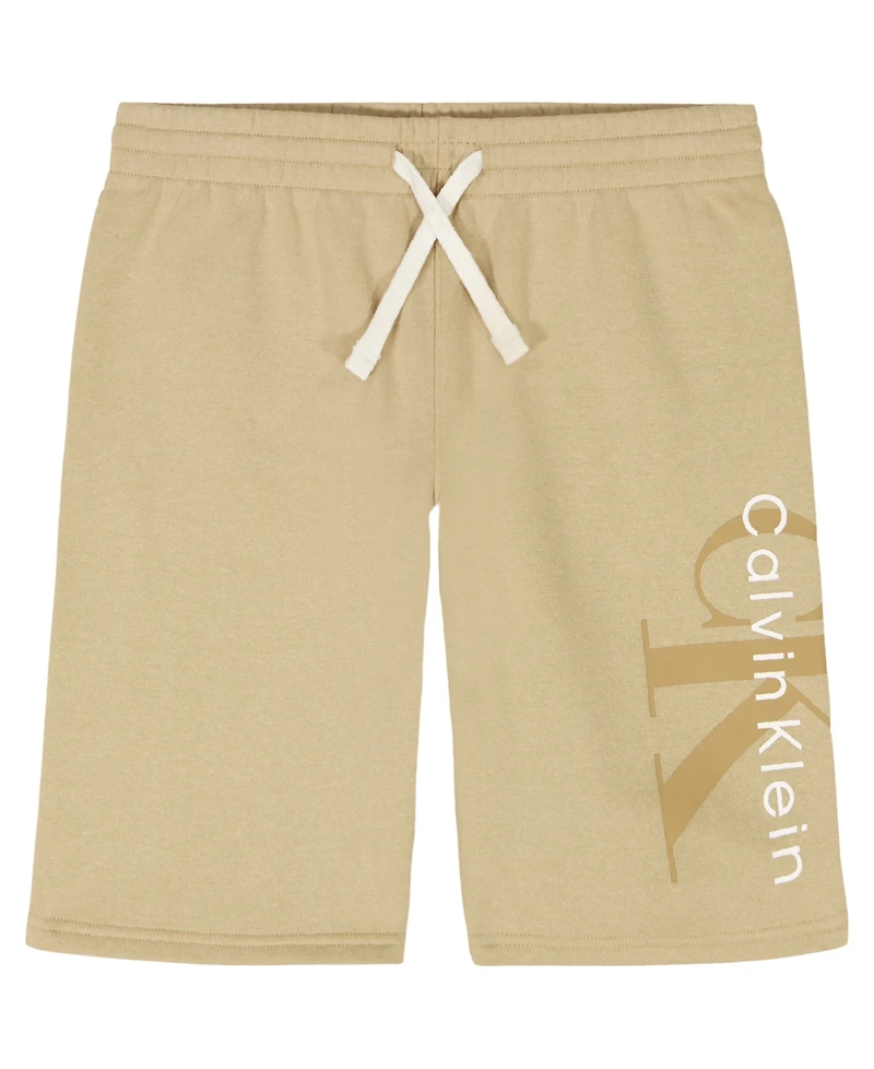 Calvin Klein Boys' 8-20 Ck Graphic Knit Pull-On Shorts