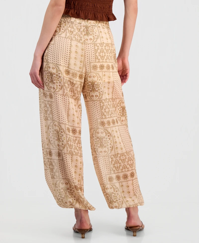 And Now This Women's Bandana-Print Balloon Pants, Macy's Exclusive