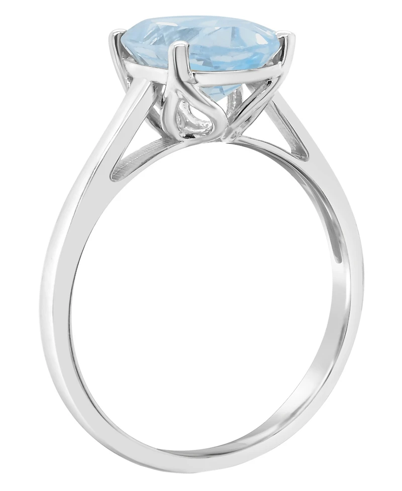 Macy's Aquamarine (2-3/8 ct. t.w.) Ring 14k Yellow Gold (Also Available Black Onyx)