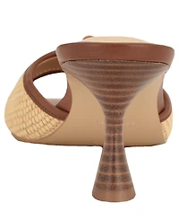 Guess Women's Dista Buckle Kitten Heel Sandals