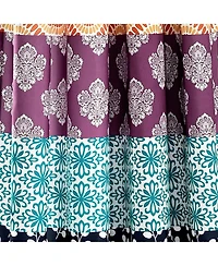 Lush Decor Bohemian Stripe Window Curtain Panels, Pair 52" W x 63" L