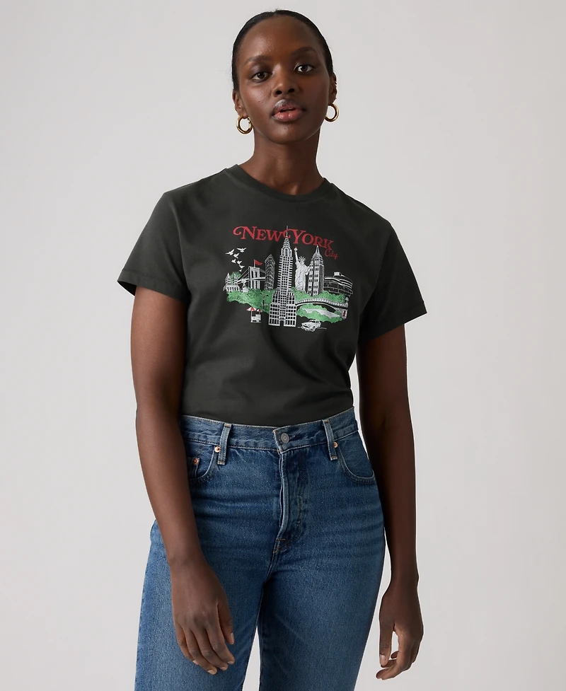 Levi's Women's Crew Neck Graphic Print T-Shirt