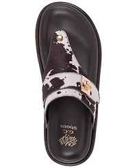 Gc Shoes Women's Cailan Hardware Footbed Flats Sandals