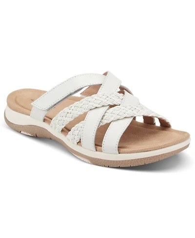 Rockport Women's Sedona Strappy Slip-On Flat Sandals
