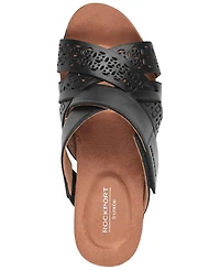 Rockport Women's Britta Slip-On Casual Wedge Sandals