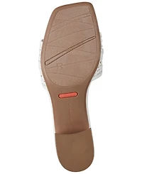 Rockport Women's Clarice Square Toe Slip-On Dress Sandals