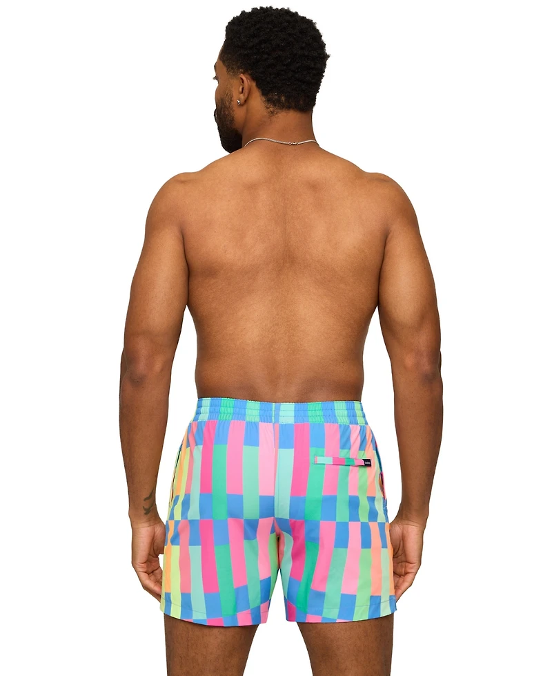 Chubbies Men's The Technicolor Stitches Classic 5.5" Swim Trunks
