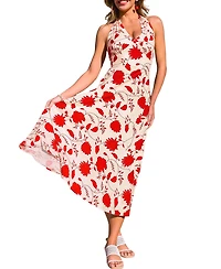 Cupshe Women's Love of My Life Floral Midi Beach Dress