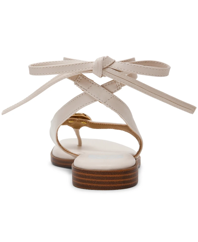 Dv Dolce Vita Women's Markly Lace-Up Embellished Flat Sandals