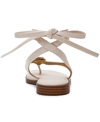 Dv Dolce Vita Women's Markly Lace-Up Embellished Flat Sandals