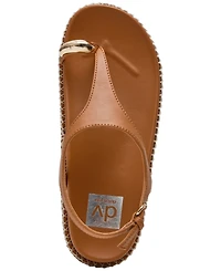 Dv Dolce Vita Women's Pacey Round Toe Ring Footbed Flat Sandals