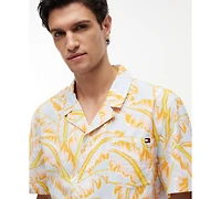 Tommy Hilfiger Men's Short Sleeve Floral Print Woven Shirt