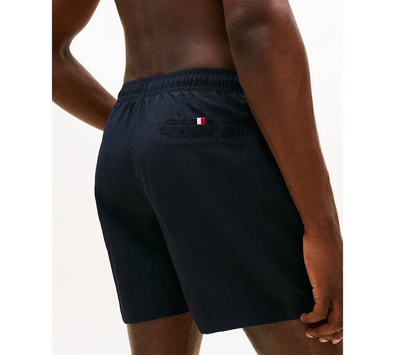 Tommy Hilfiger Men's Medium Drawstring Zip Pocket 5" Swim Trunks