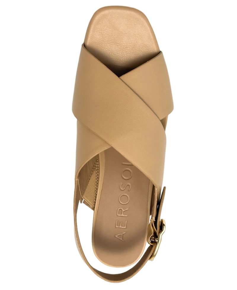 Aerosoles Women's Pura Open Toe Platform Sandals