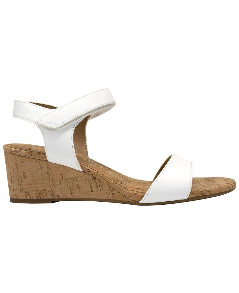 Aerosoles Women's Wel Open Toe Wedge Sandals