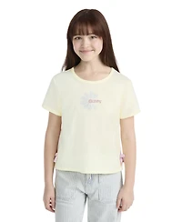 Levi's Girls' 7-16 Daisy Side Tie Round Neck Top