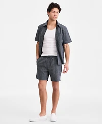 Sun + Stone Men's Jones Striped 6" Pull-On Shorts, Macy's Exclusive