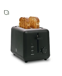 Willow Kitchen 2-Slice Toaster with Wide Slots - Perfect for Toast Bagels, Compact Design, Crumb Tray