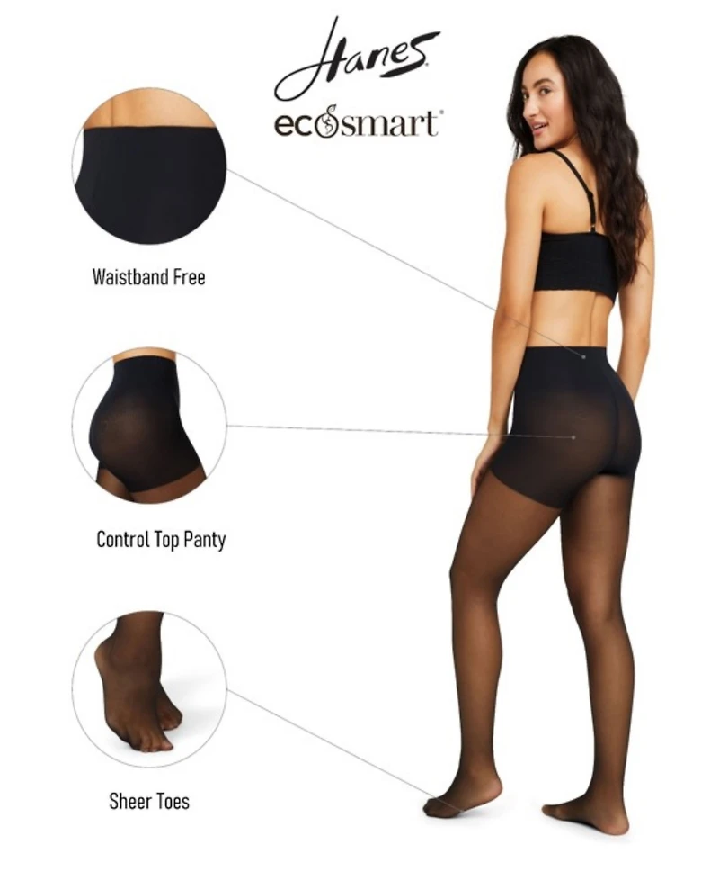 Hanes Sheer Control-Top Tights
