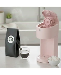 Willow Kitchen Compact Single Serve Coffee Maker - Compatible with K-Cup Pods Ground Coffee