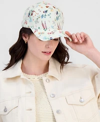 Giani Bernini Floral-Print Twill Baseball Cap, Macy's Exclusive