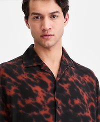 Hugo Boss Men's Printed Short-Sleeve Oversized Camp Shirt