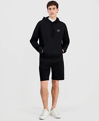 Karl Lagerfeld Paris Men's Logo Waffle-Knit Pullover Hoodie