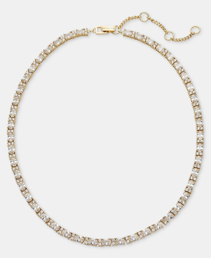 Givenchy Cubic Zirconia Collar Necklace, 16" + 3" extender
