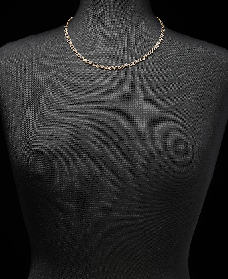 Givenchy Cubic Zirconia Collar Necklace, 16" + 3" extender