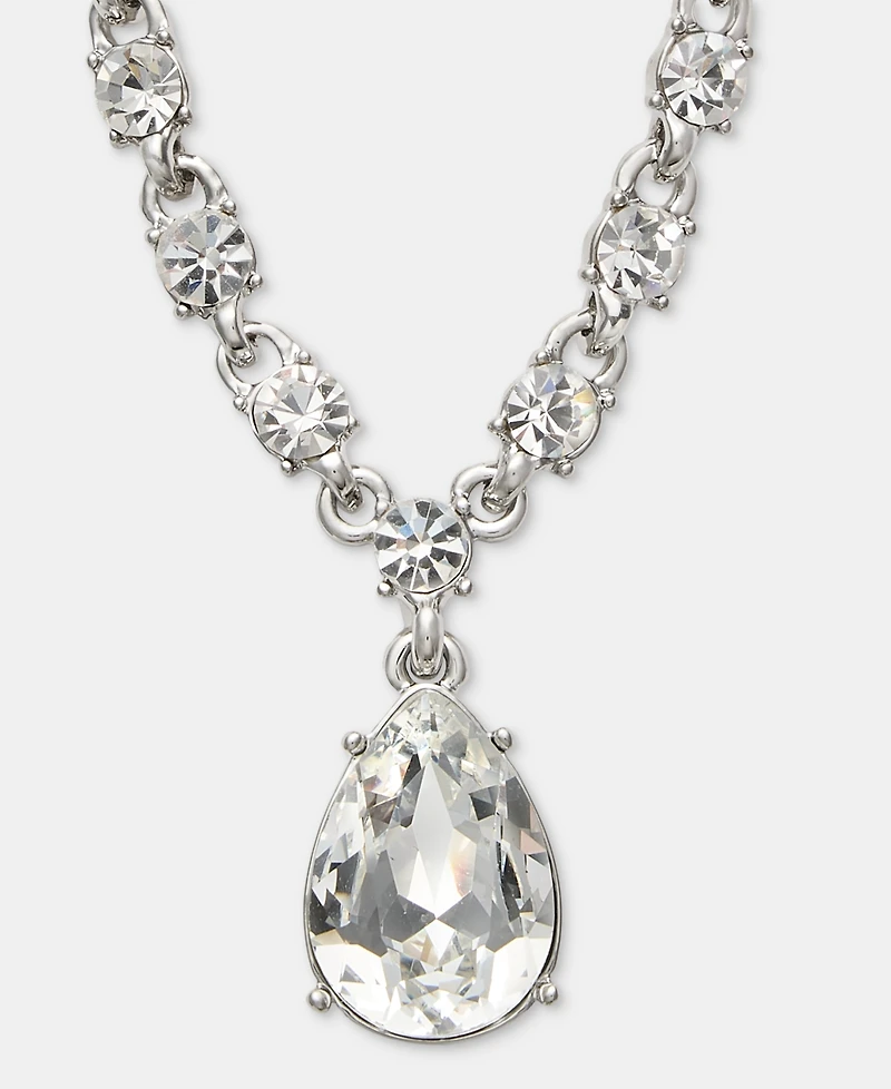 Givenchy Cubic Zirconia Pear-Shape Pendant Necklace, 16"