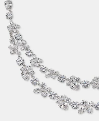 Givenchy Cubic Zirconia Layered Statement Necklace, 16" + 3" extender