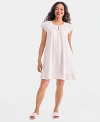 Charter Club Women's Mother's Day Printed Cotton Short Sleep Gown, Macy's Exclusive