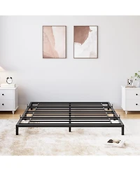 gaomon 8" Full Size Metal Bed Frame, Heavy Duty Platform Bed with Storage Space,Steel Support,No Box Spring Needed