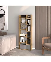 Fm Furniture Perry Bookcase in Melamine with Open Storage